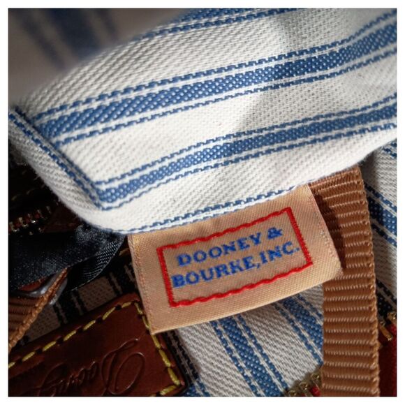 Dooney & Bourke Handbag Small Womens Nylon Shoulder Bag Gold Inner Pockets Purse - Picture 12 of 12